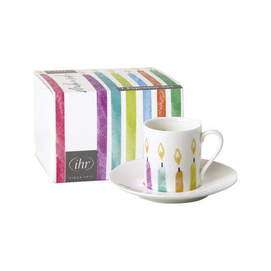 Espressotasse als Geburtstagsgeschenk "Geburtstagskerzen" von ihr - Geschenkidee