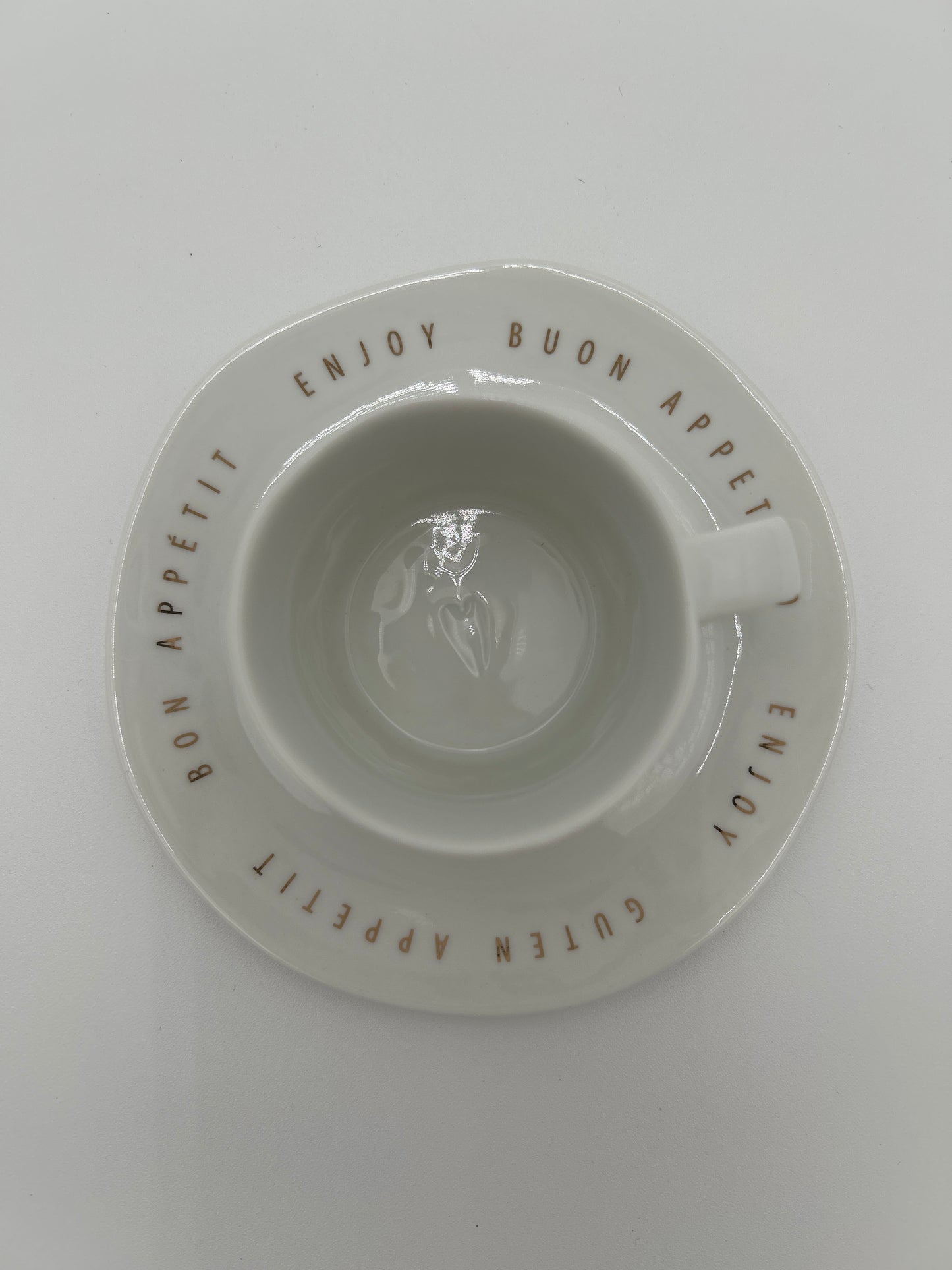 Guten Appetit Espresso Tasse von räder design Porzellan - Neuheit 2026 - D.13cm H.5,4cm 90ml