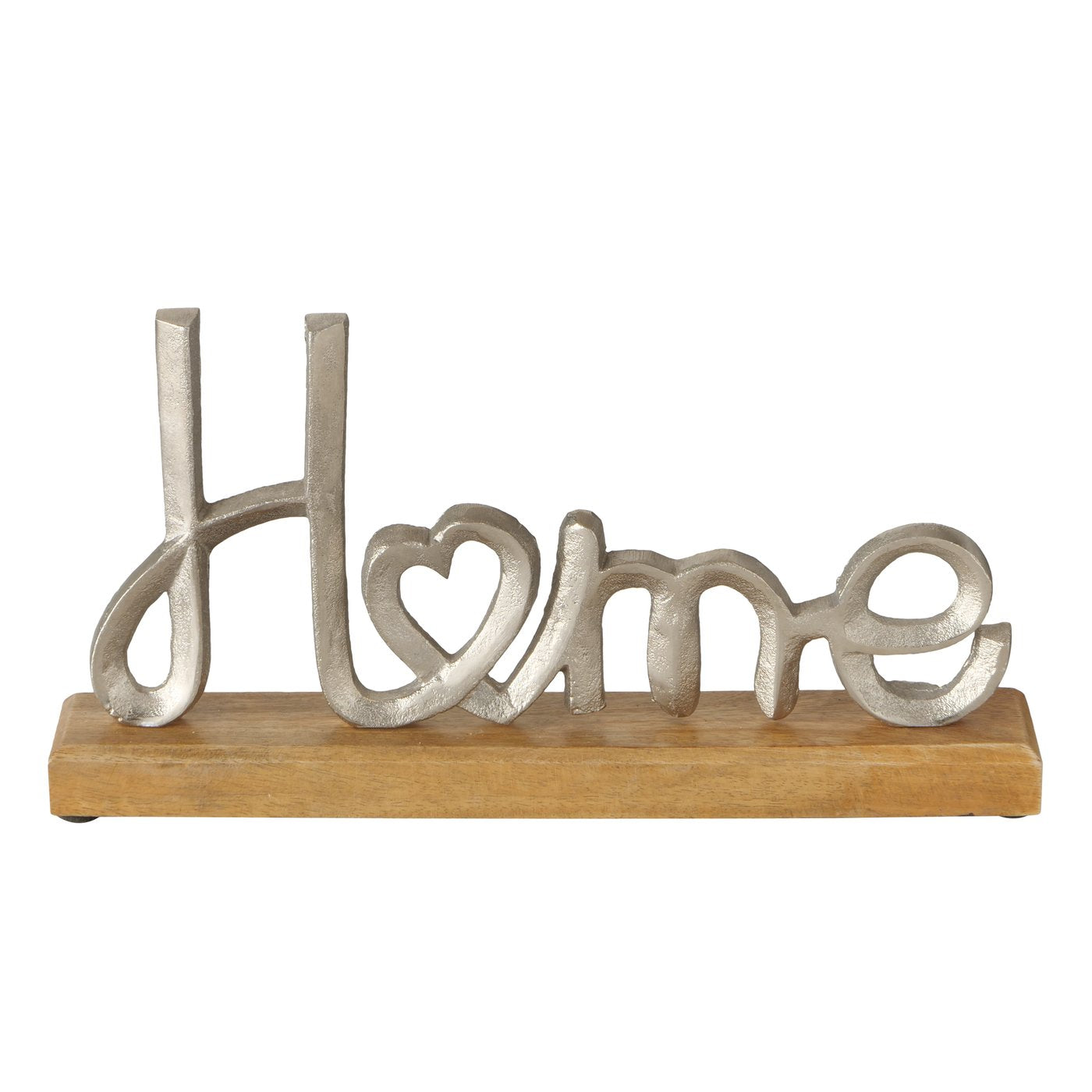 Dekoaufsteller/Schriftzug aus Holz und Aluminium "Home/Love" von Boltze - Liebe - zu hause