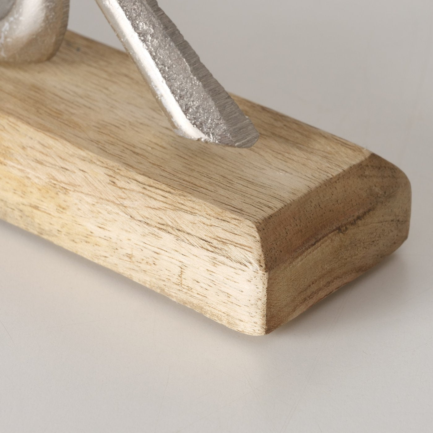 Dekoaufsteller/Schriftzug aus Holz und Aluminium "Glück" von Boltze