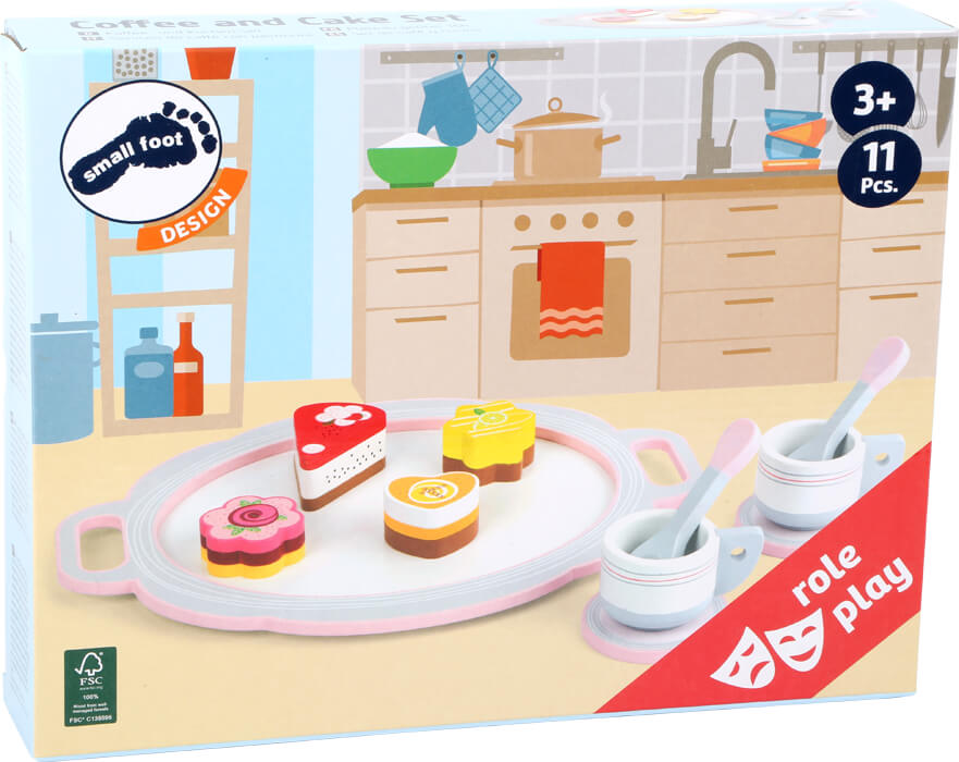 Kaffee und Kuchen-Set aus Holz von small foot