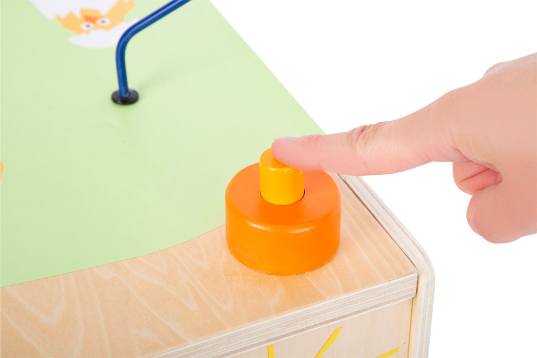 Motorikwürfel aus Holz "Landleben" von small foot - Spielwürfel Tiere lernen