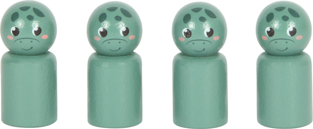 Brettspiel Ludo mit Dinofiguren aus Holz von small foot Holzspielzeug