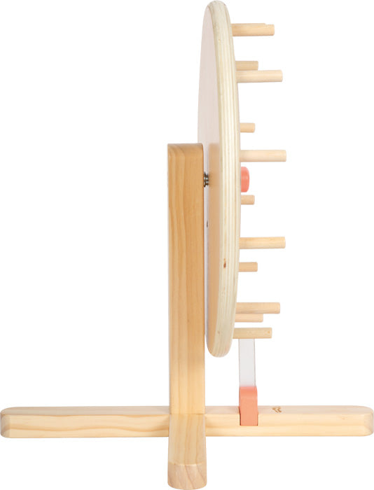 Glücksrad aus Holz zum beschreibbar von small foot - Spiele Kindergeburtstag