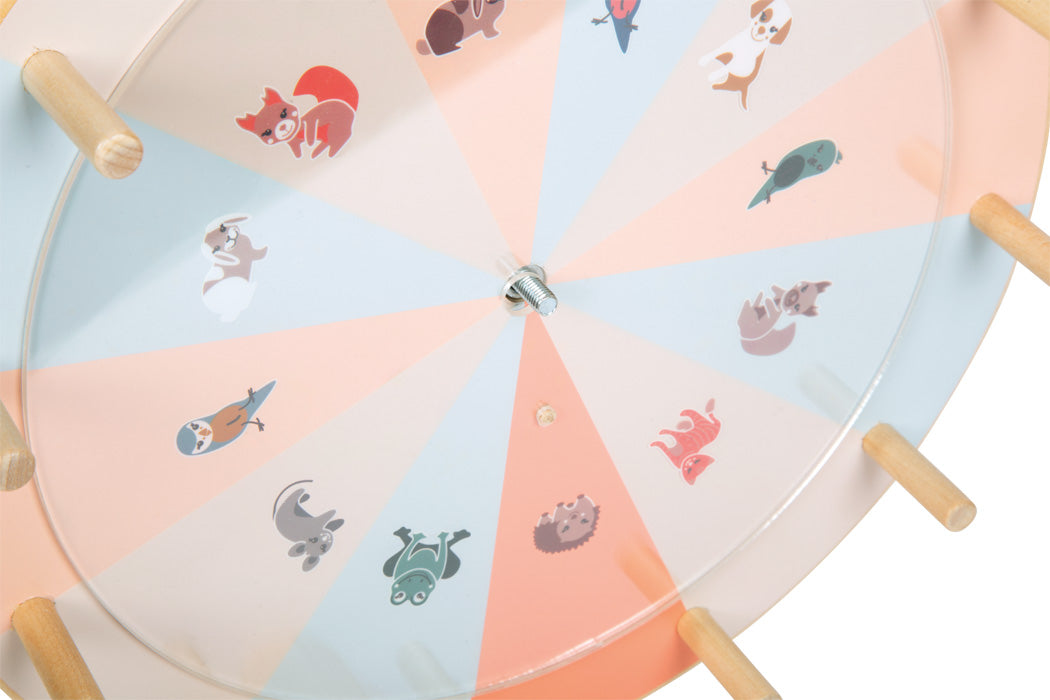 Glücksrad aus Holz zum beschreibbar von small foot - Spiele Kindergeburtstag