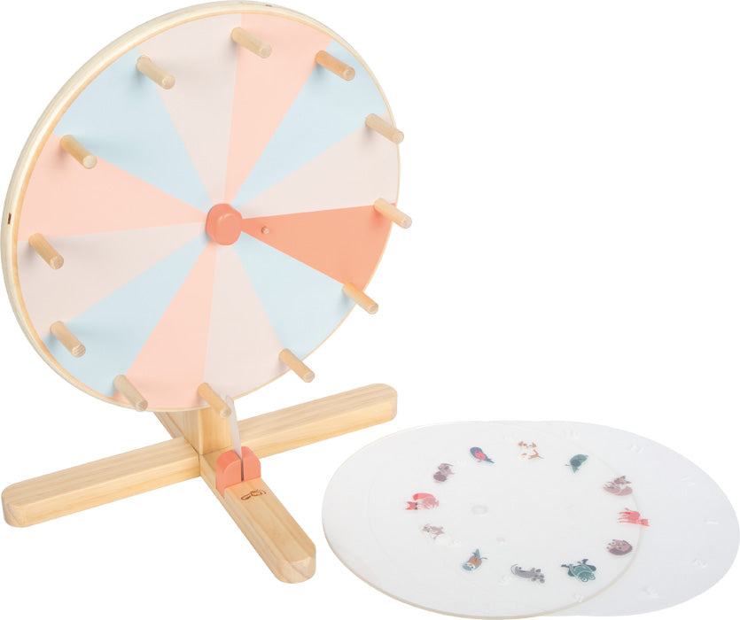Glücksrad aus Holz zum beschreibbar von small foot - Spiele Kindergeburtstag