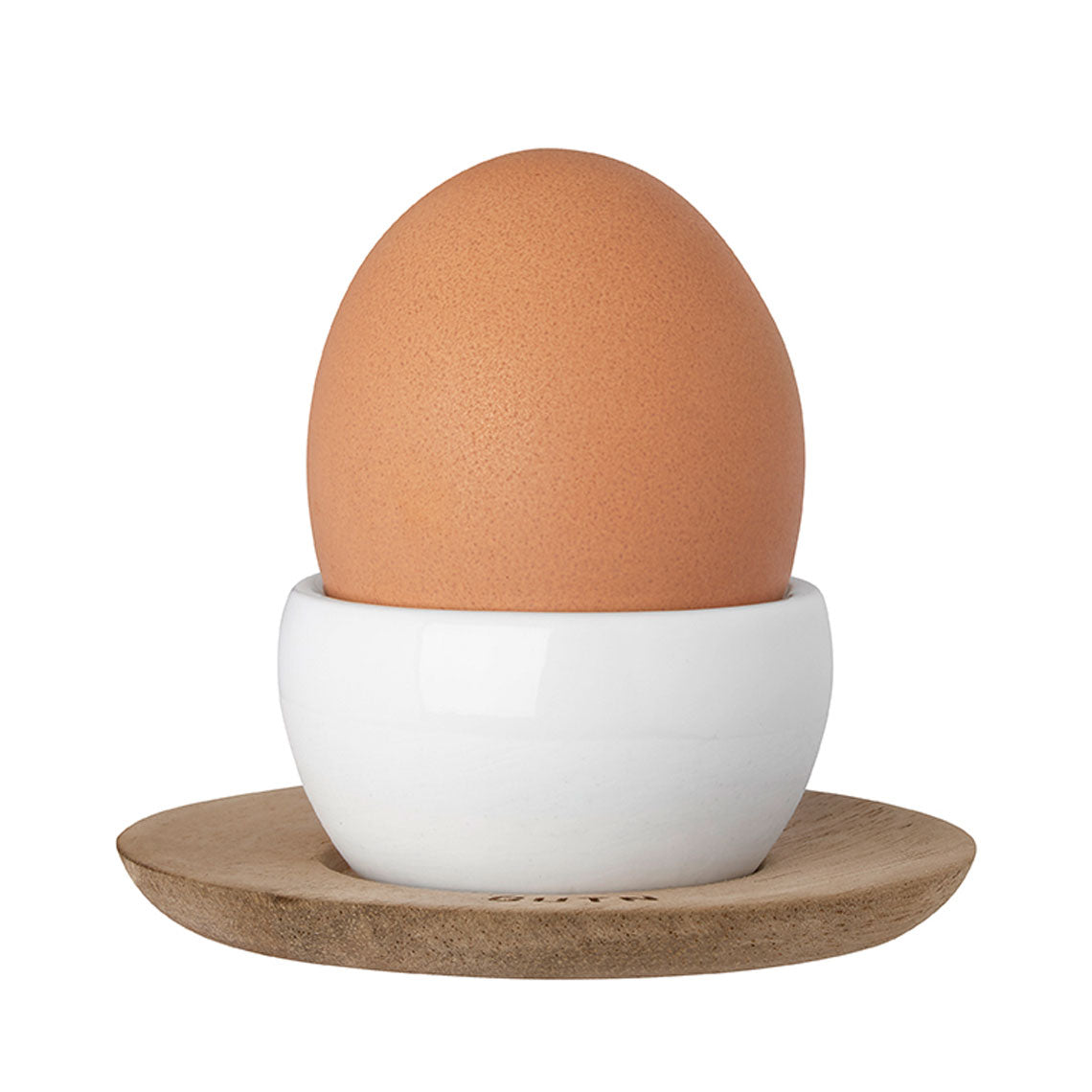 Eierbecher aus Porzellan " Morgääähn " von räder design Frühstück Ei mit lustigem Spruch