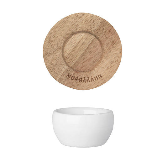 Eierbecher aus Porzellan " Morgääähn " von räder design Frühstück Ei mit lustigem Spruch