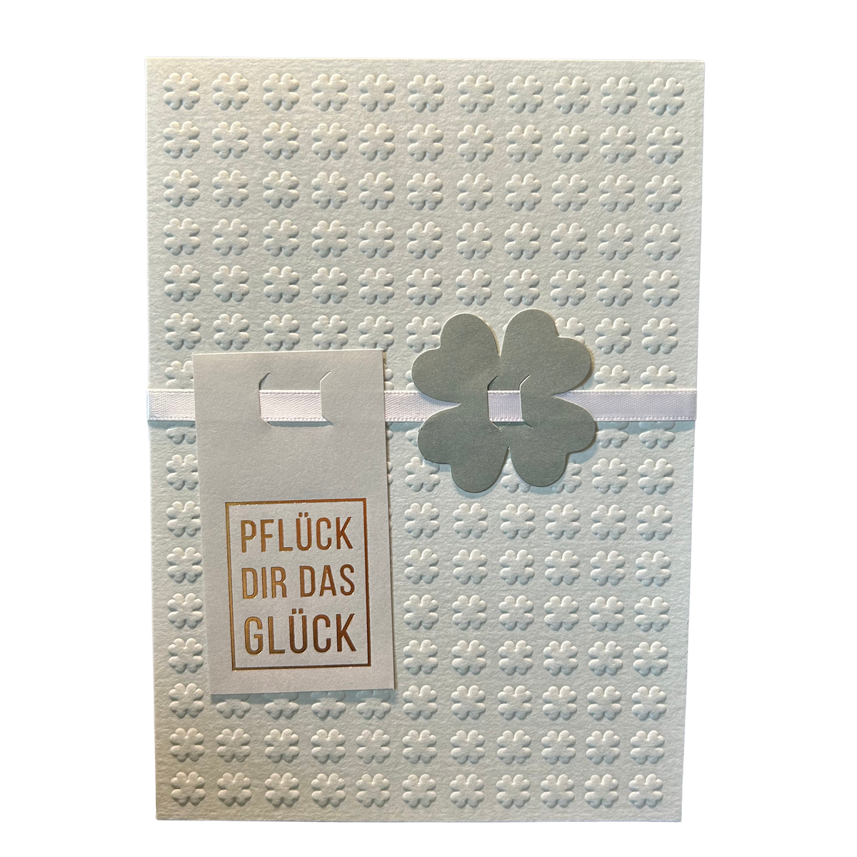 Karte „Pflück dir das Glück“ mit Umschlag von räder design