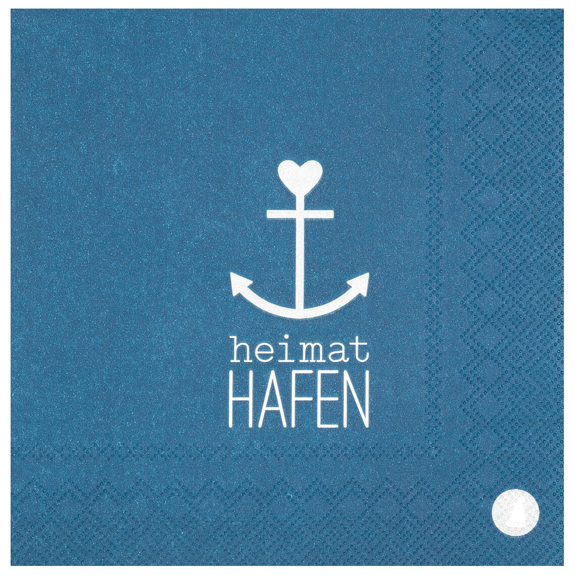 Maritime Servietten 33x33 cm " Heimathafen " von räder design Heimat Anker