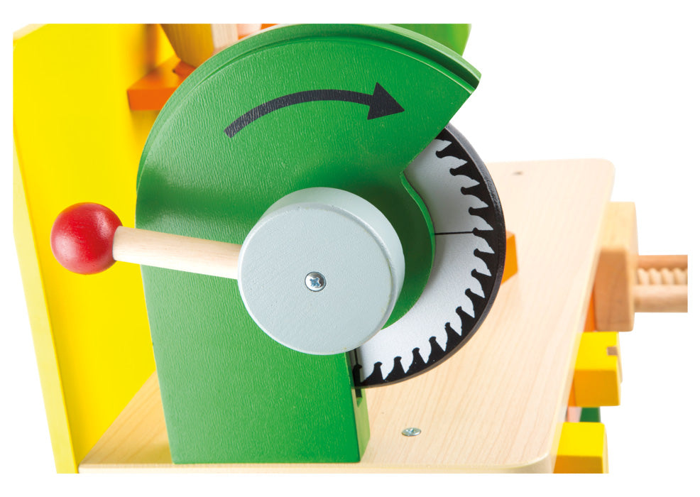 kleine Werkbank aus Holz mit Zubehör von small foot - Bauen Werkzeug Schraubenzieher