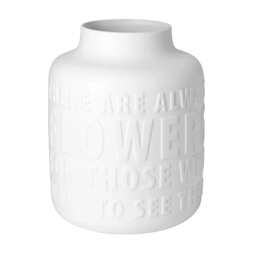 Vase aus Porzellan " There are always flowers " von räder design