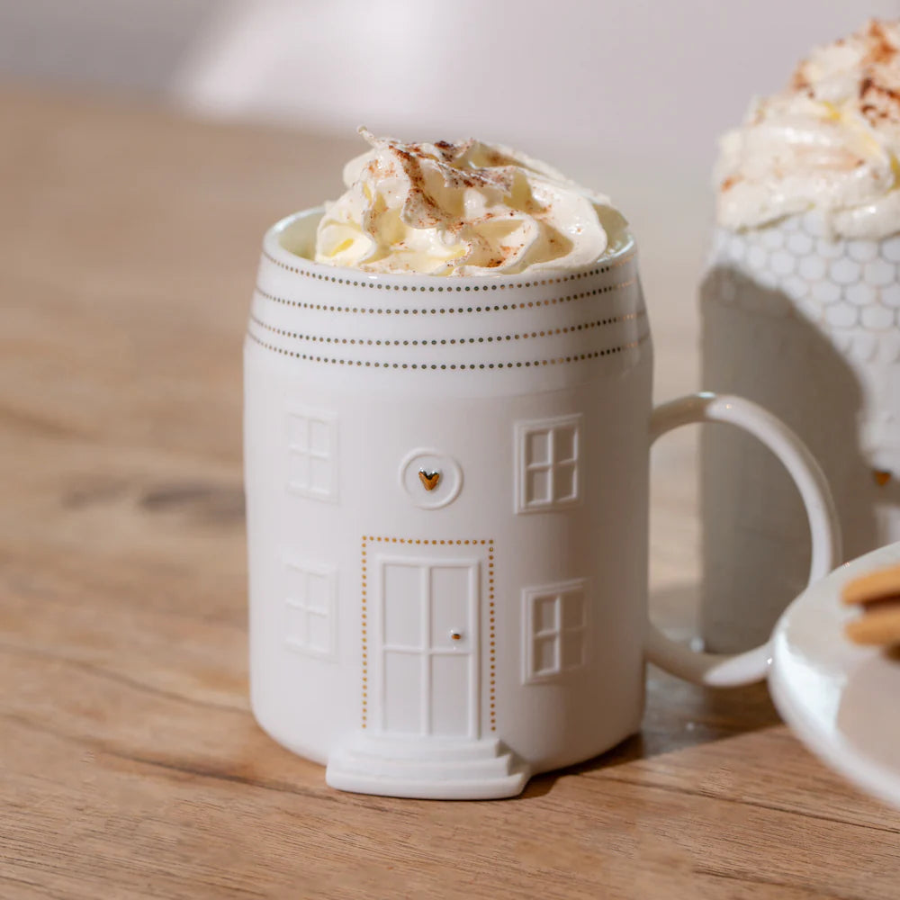 Tasse aus Porzellan Hausoptik "Haustasse" von räder design - Weihnachten Weihnachtsdekoration Geschenkidee