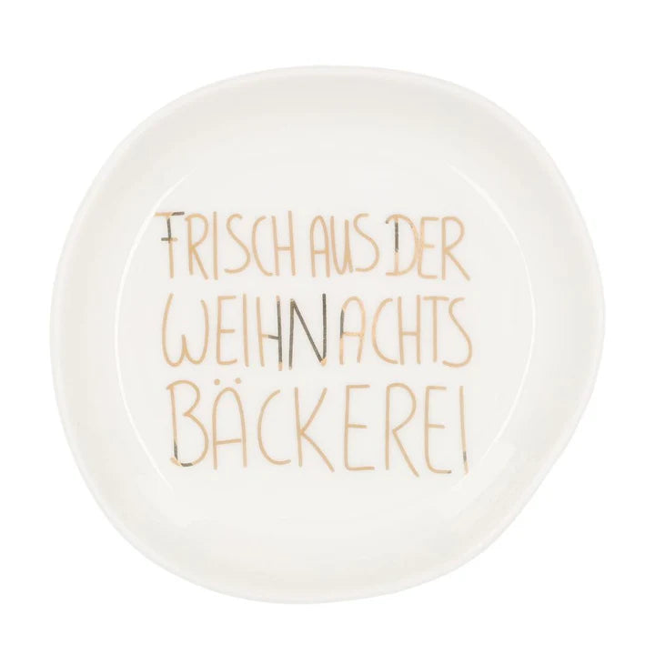 Schälchen aus Porzellan "Frisch aus der Weihnachtsbäckerei" von räder design - Weihnachten Weihnachtsdekoration