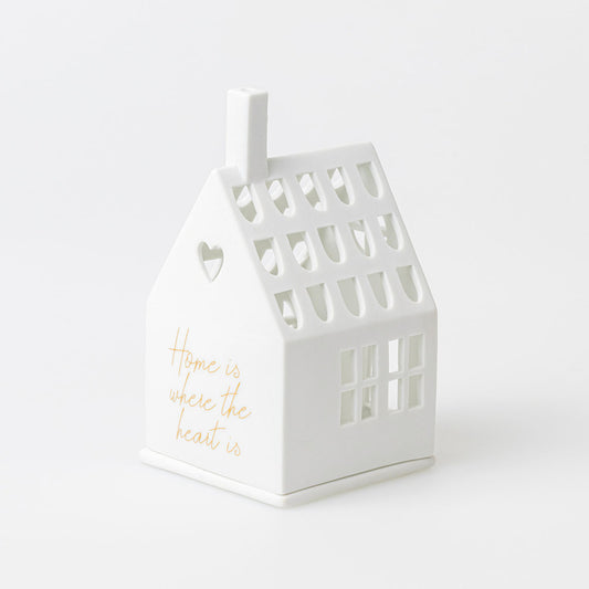 Lichthaus aus Porzellan " Home is where the heart is " von räder design