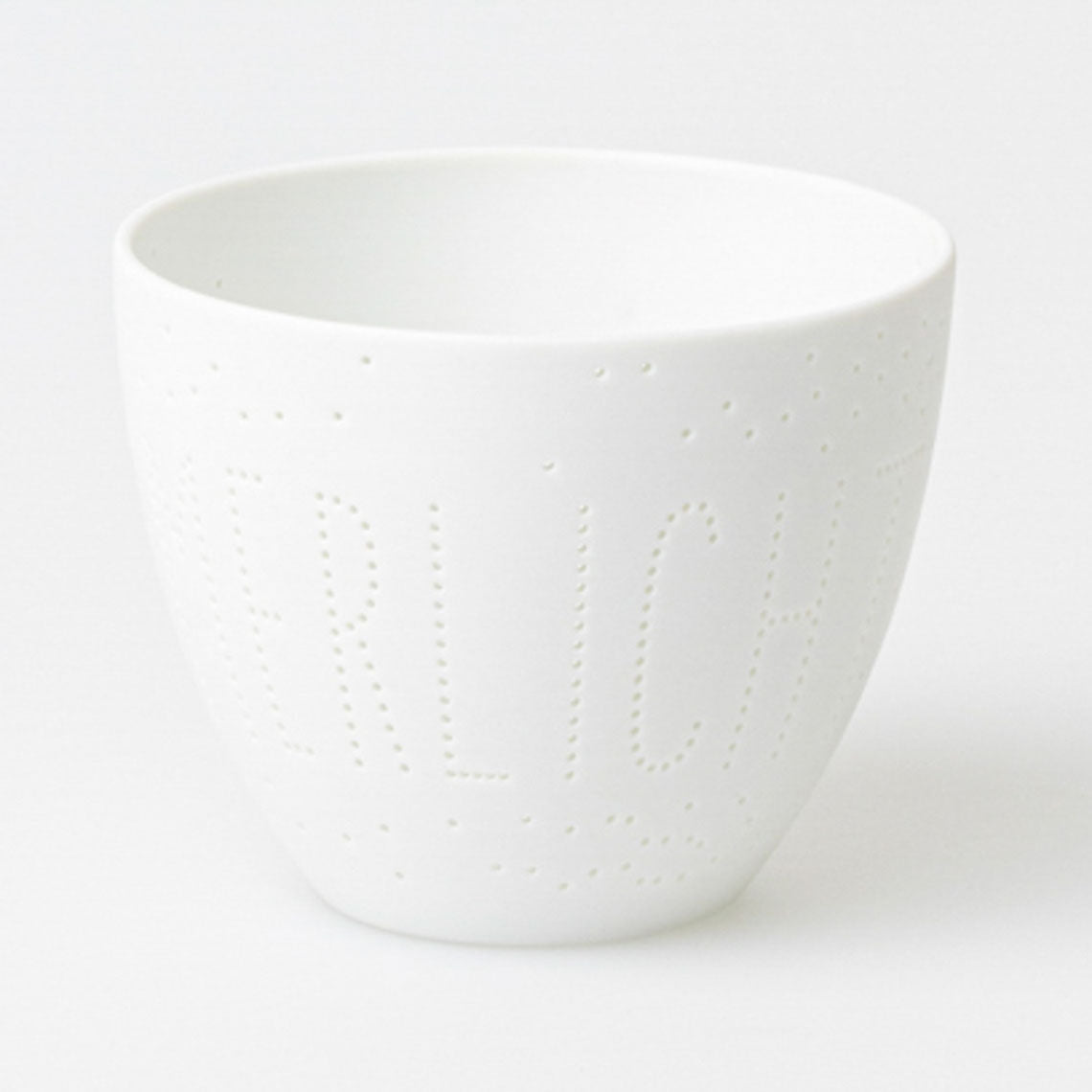 feiner Teelichthalter (klein) aus Porzellan" Sommerlicht " von räder design