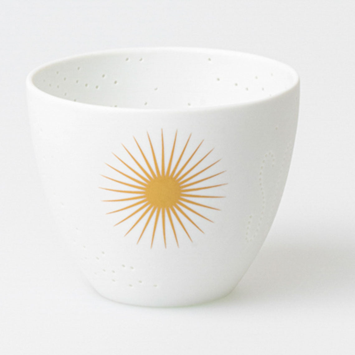 feiner Teelichthalter (klein) aus Porzellan" Sommerlicht " von räder design