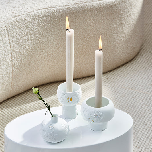 kleine Vase aus Porzellan mit Blumenmuster von räder design - ausgefallene Vase