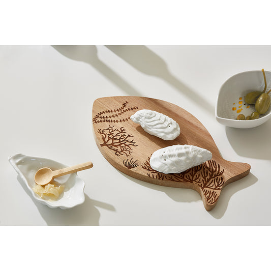 Maritime Salz- & Pfefferstreuer Set aus Porzellan " Austern " von räder design