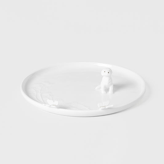 Teller aus Porzellan mit Details "Hund" von räder design Hundefreunde