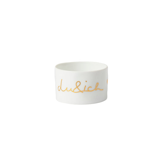 Porcelain tealight holder "Du und Ich / you and me" by räder design