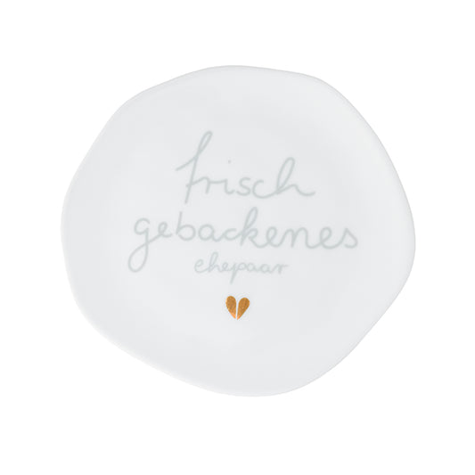 Teller (klein) aus Porzellan Hochzeit Frisch gebackenes Ehepaar von räder design