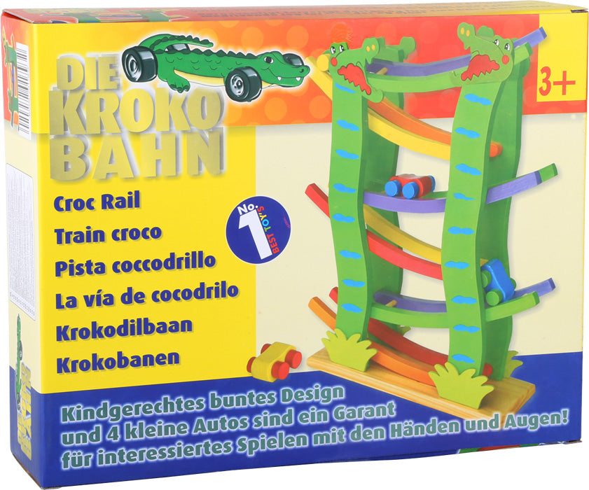 Rennbahn/Murmelbahn aus Holz "Krokodil" von small foot