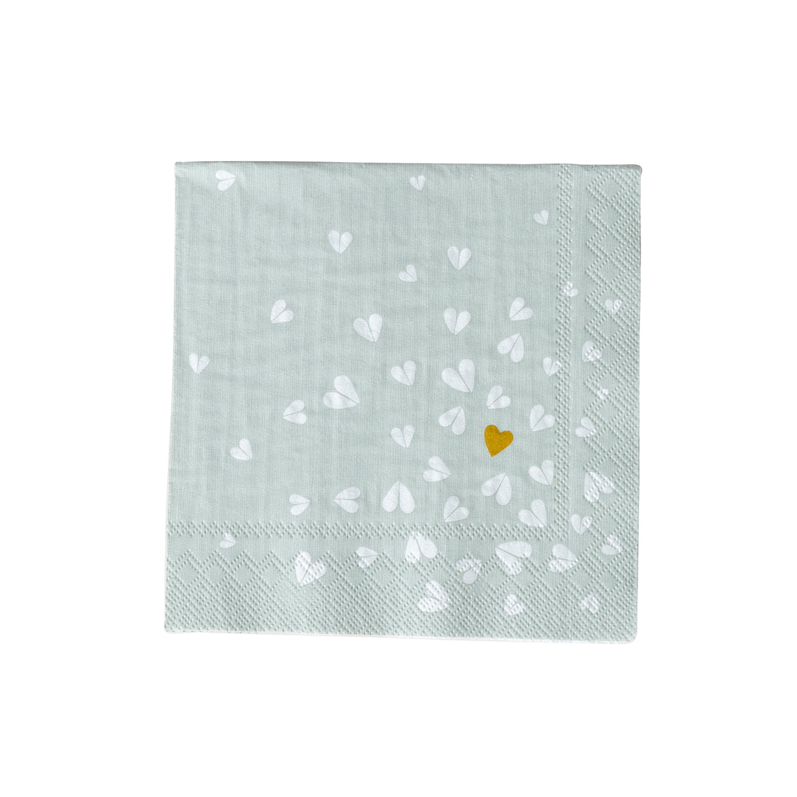 Cocktailservietten 25x25 cm " Goldenes Herz " von räder design Herzen