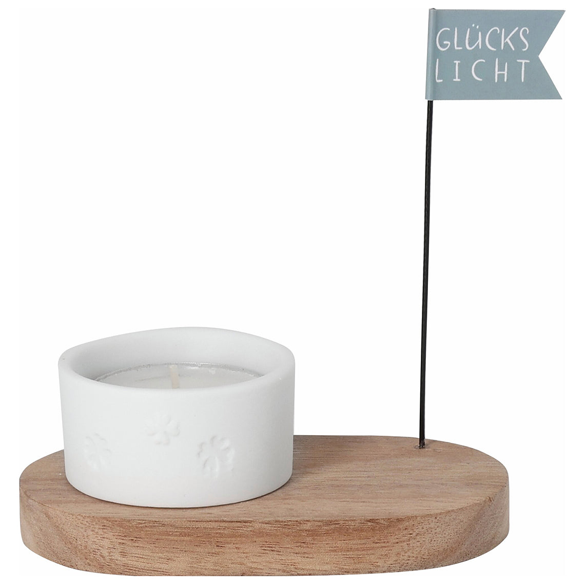 Teelichthalter als Geburtstagsgruß "Glückslicht" von räder design - Geburtstag Geschenkidee
