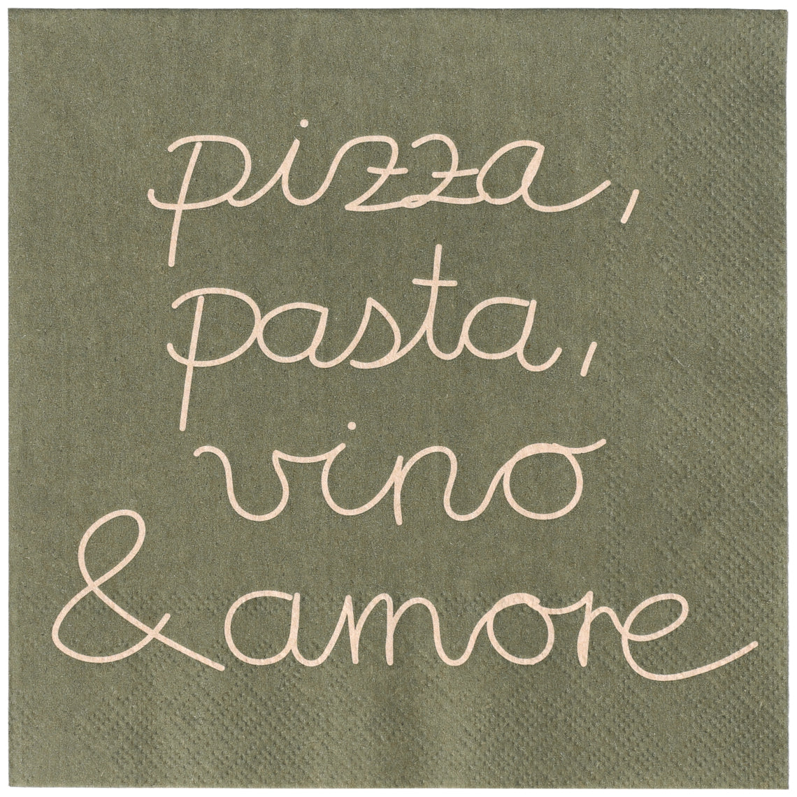 Servietten Pizza,Pasta,Vino & Amore 33x33cm Neuheit 2026 von räder design Servietten