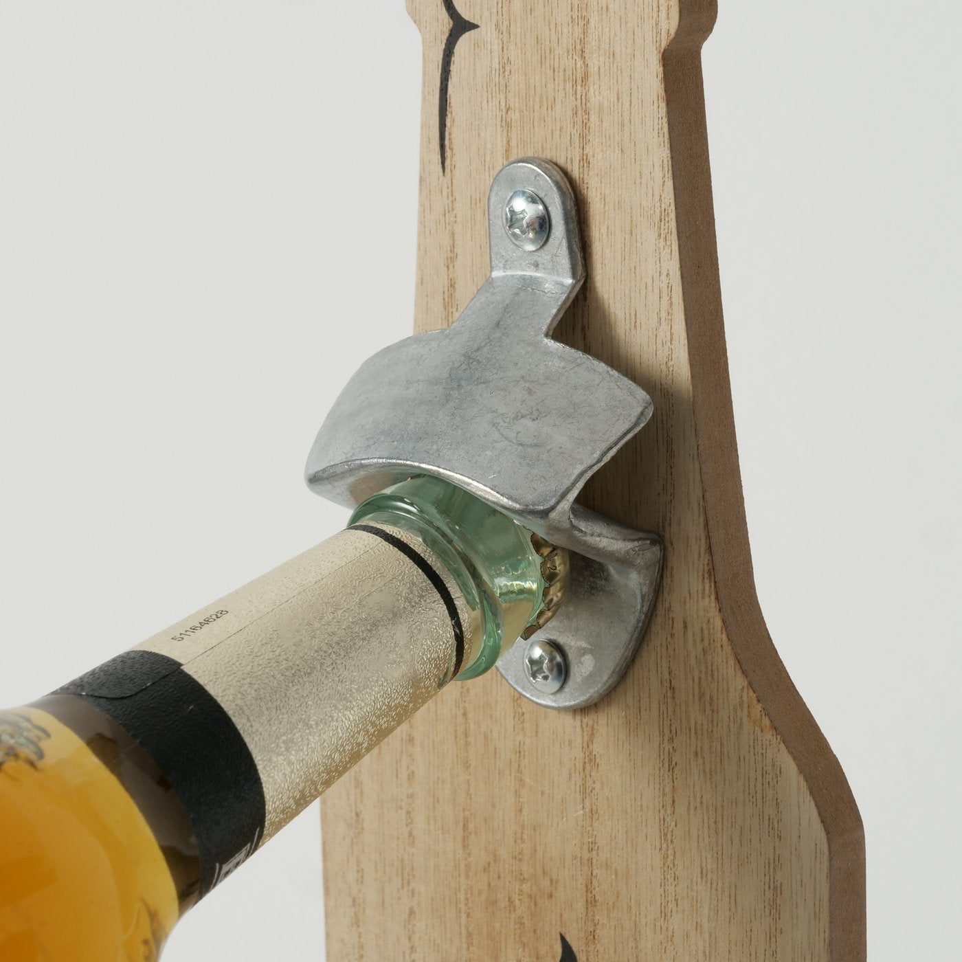 Flaschenöffner aus Holz zum Aufhängen "Grillecke/Feierabendbier" von Boltze