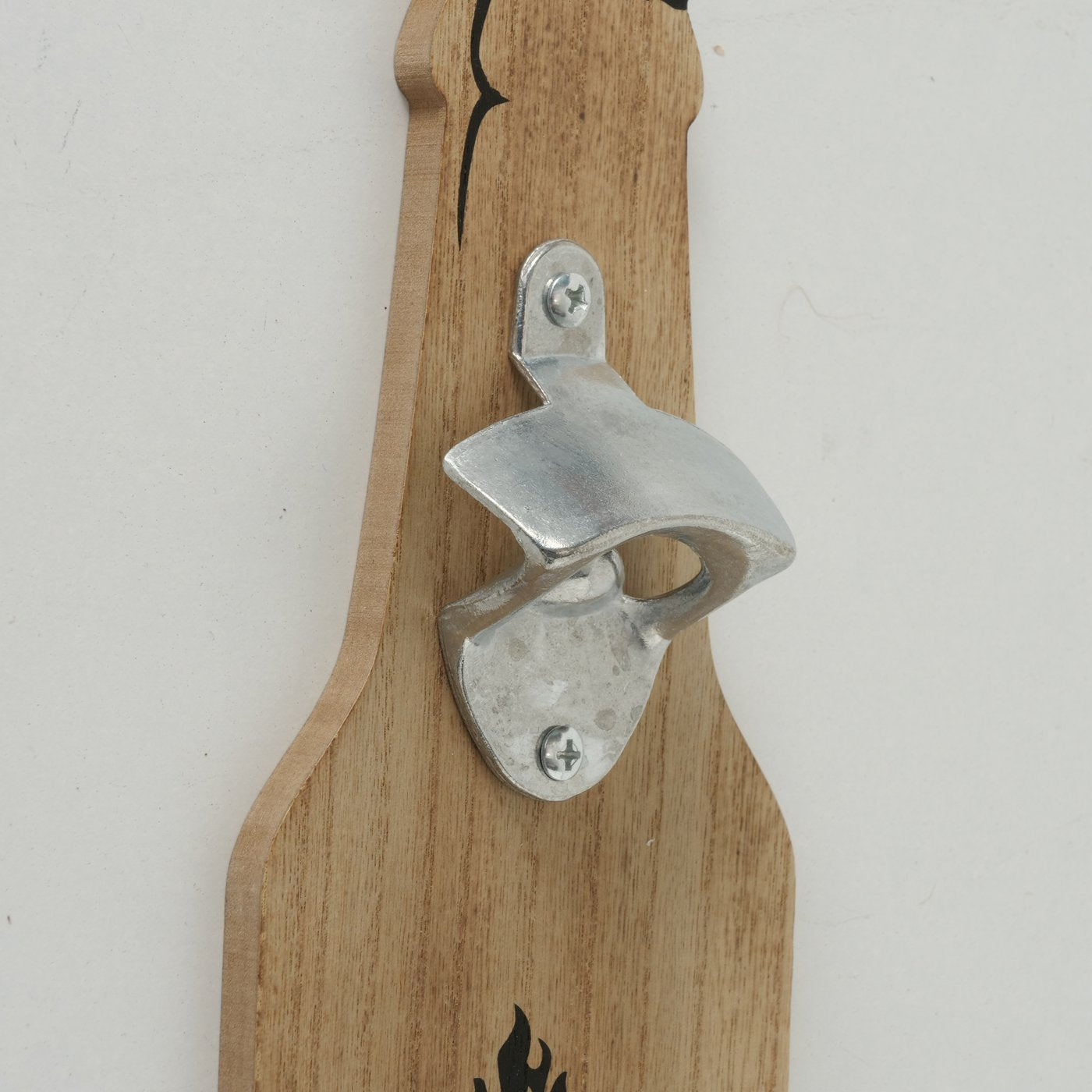 Flaschenöffner aus Holz zum Aufhängen "Grillecke/Feierabendbier" von Boltze