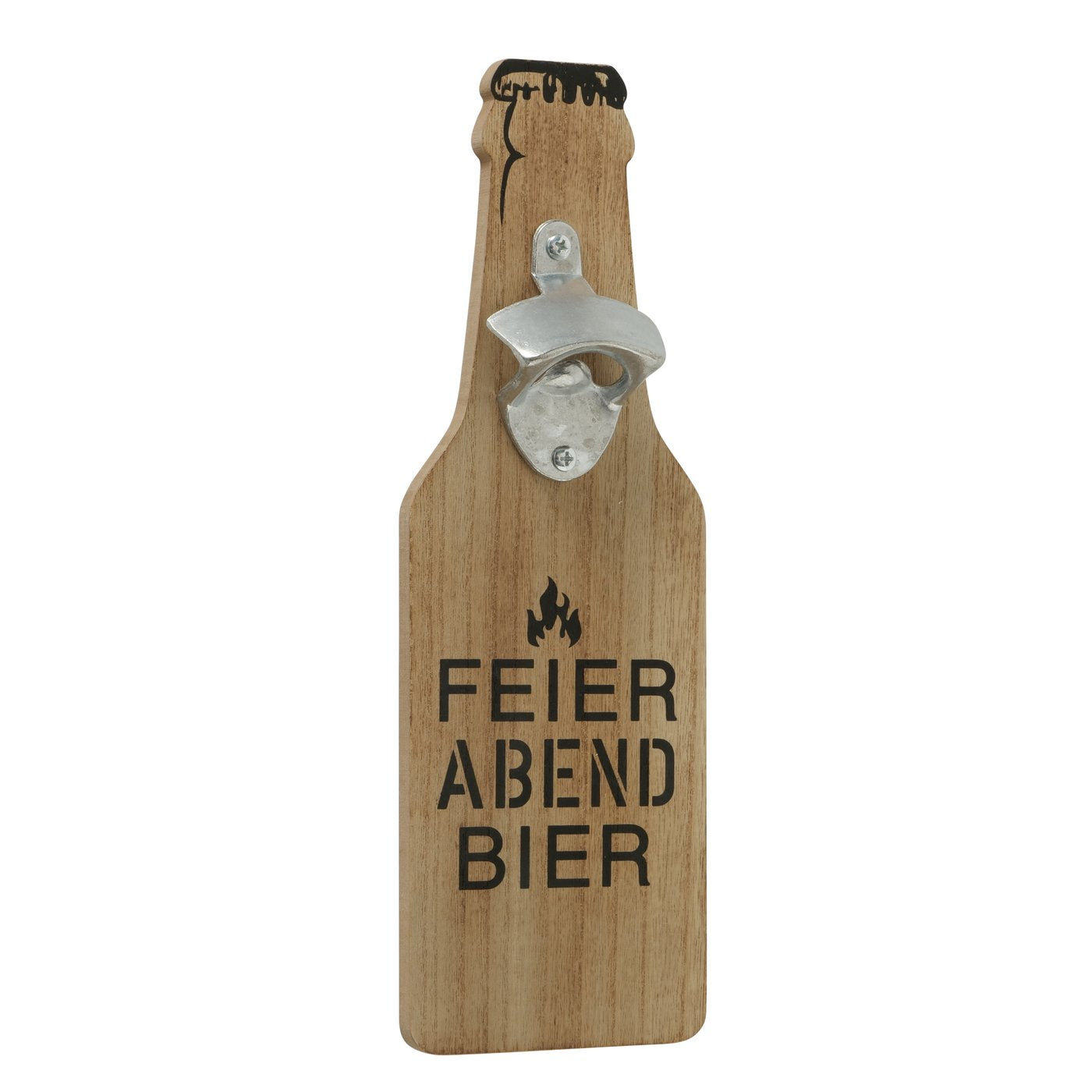 Flaschenöffner aus Holz zum Aufhängen "Grillecke/Feierabendbier" von Boltze