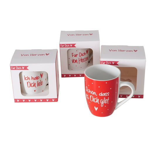 Becher " Für Dich " in drei Varianten als Geschenk von Boltze - Geschenkidee Liebe Freundschaft