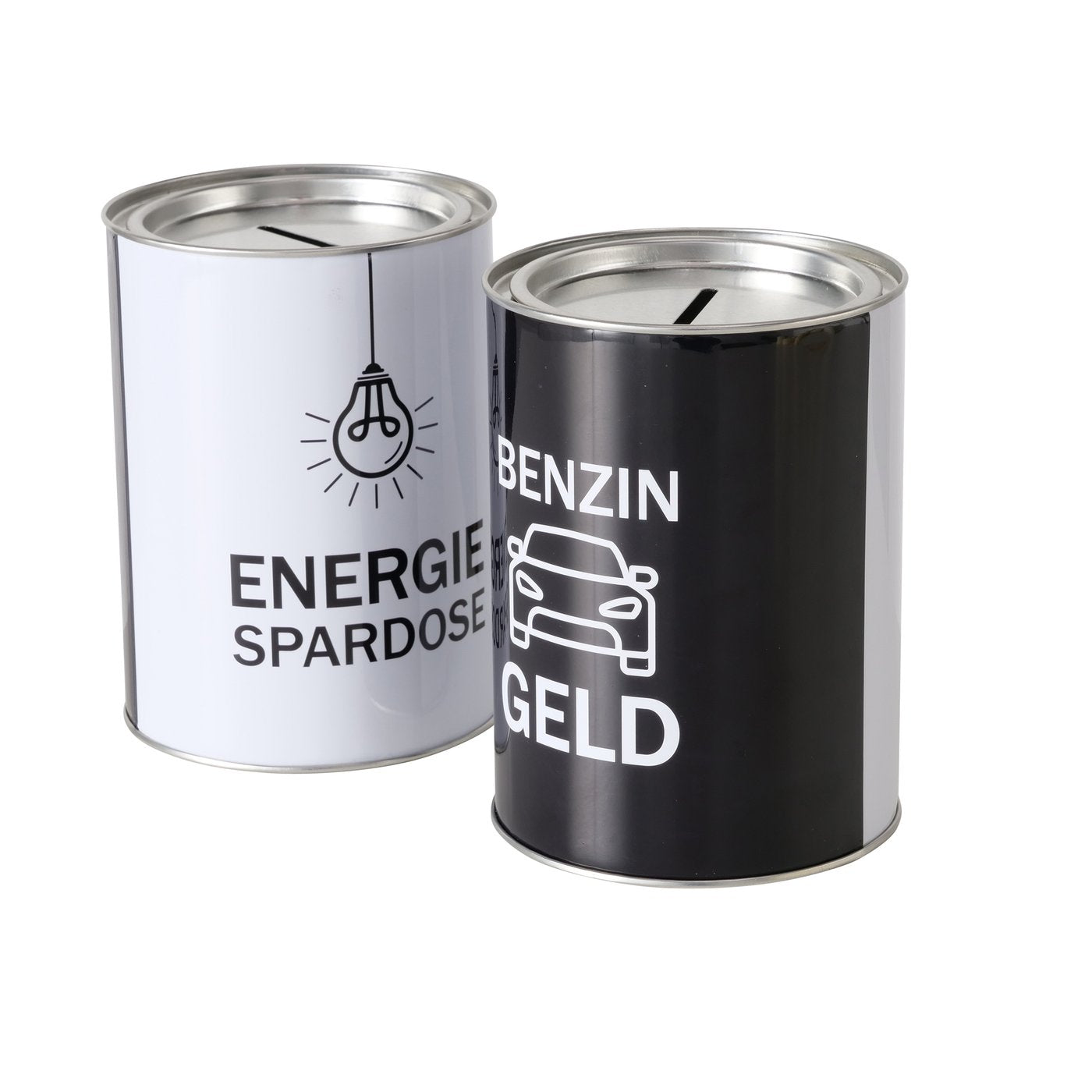 Spardose aus Metall "Energiespardose/Benzingeld" von Boltze - Geschenkidee Geld sparen