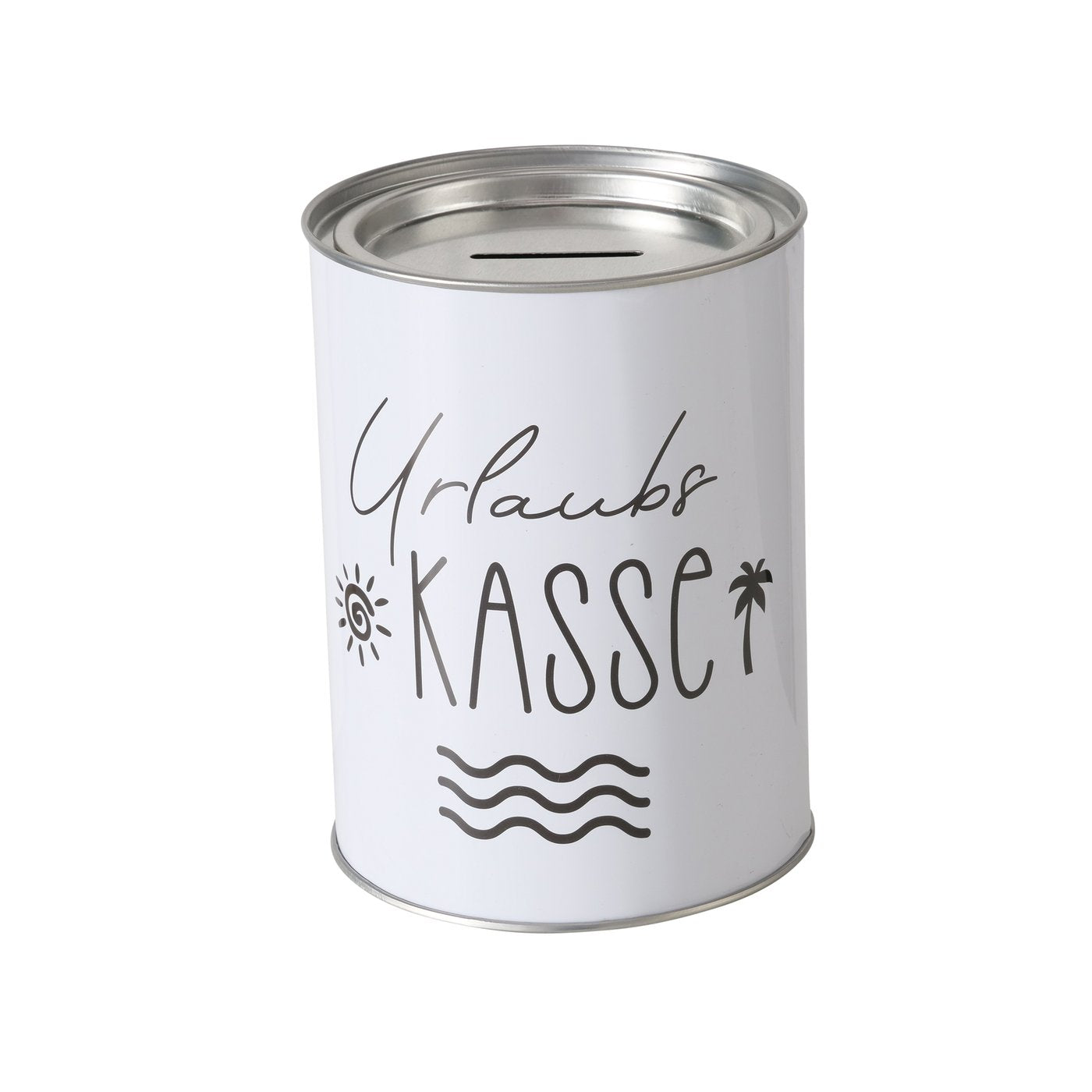 Spardose aus Metall "Kaffeekasse/Urlaubskasse" von Boltze - Geschenkidee Geld sparen