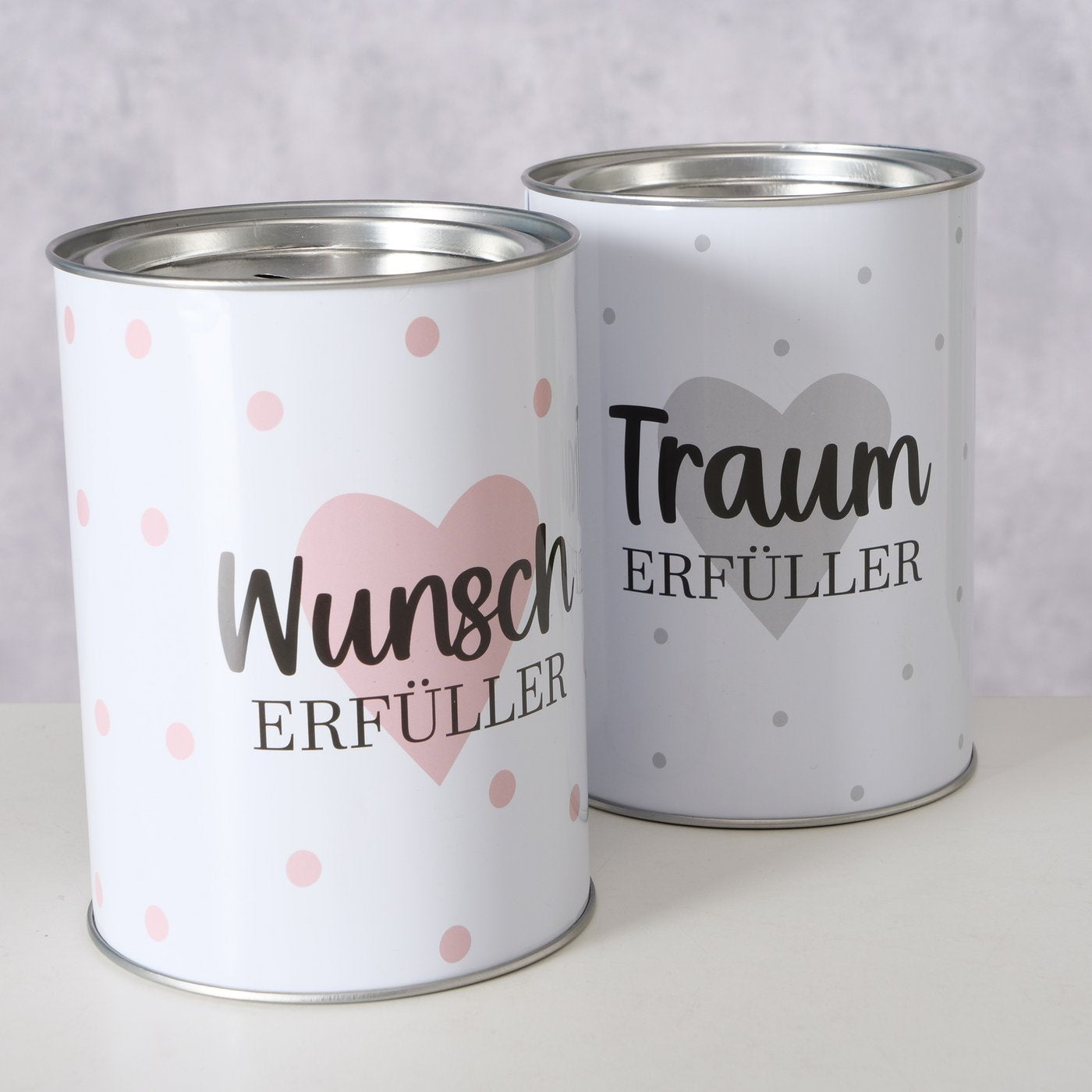 Spardose aus Metall "Wunscherfüller/Traumerfüller" von Boltze - Geschenkidee Geld sparen