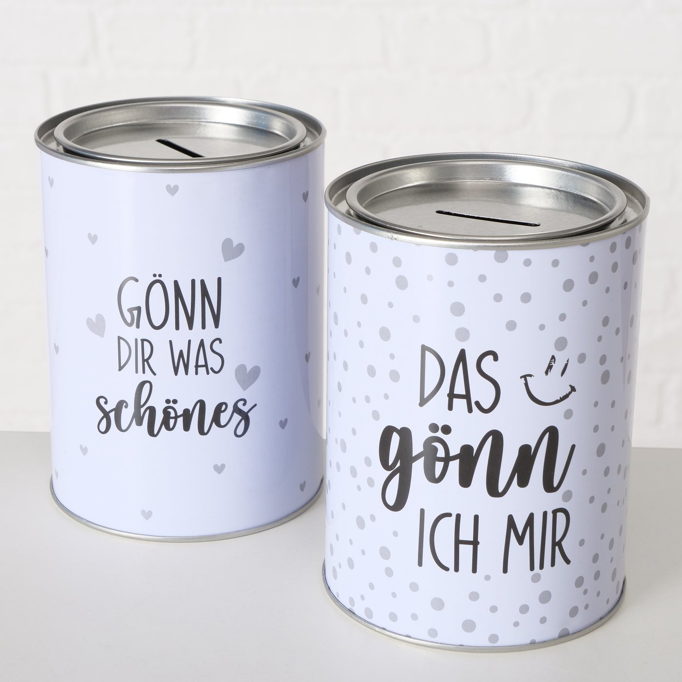 Spardose aus Metall "Gönnung" von Boltze - Geschenkidee Geld sparen