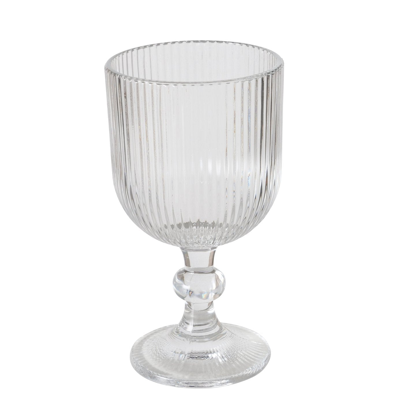 Weinglas mit Rillen-Relief von Boltze Modernes Glas für Wein