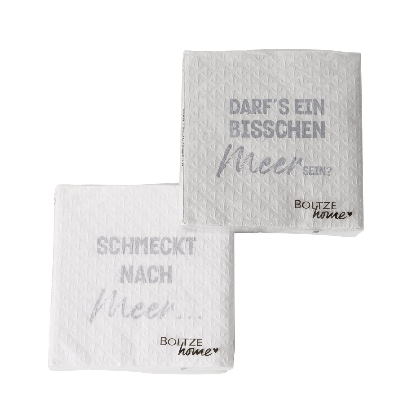 Maritime Servietten Meer sein 16 Stück von Boltze - Serviette mit Spruch