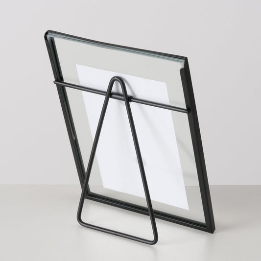 Bilderrahmen aus Metall (klein) mit Standfuß Format 10x15 cm von Boltze - Foto Geschenkidee