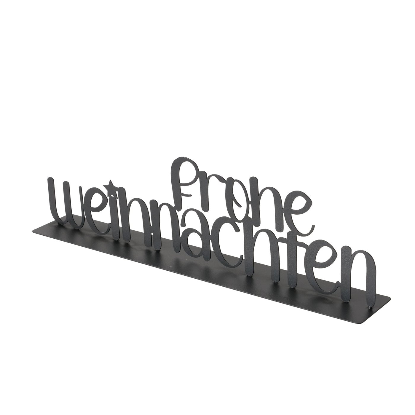 Schriftzug aus Metall "Frohe Weihnachten" von Boltze - moderne Weihnachtsdekoration