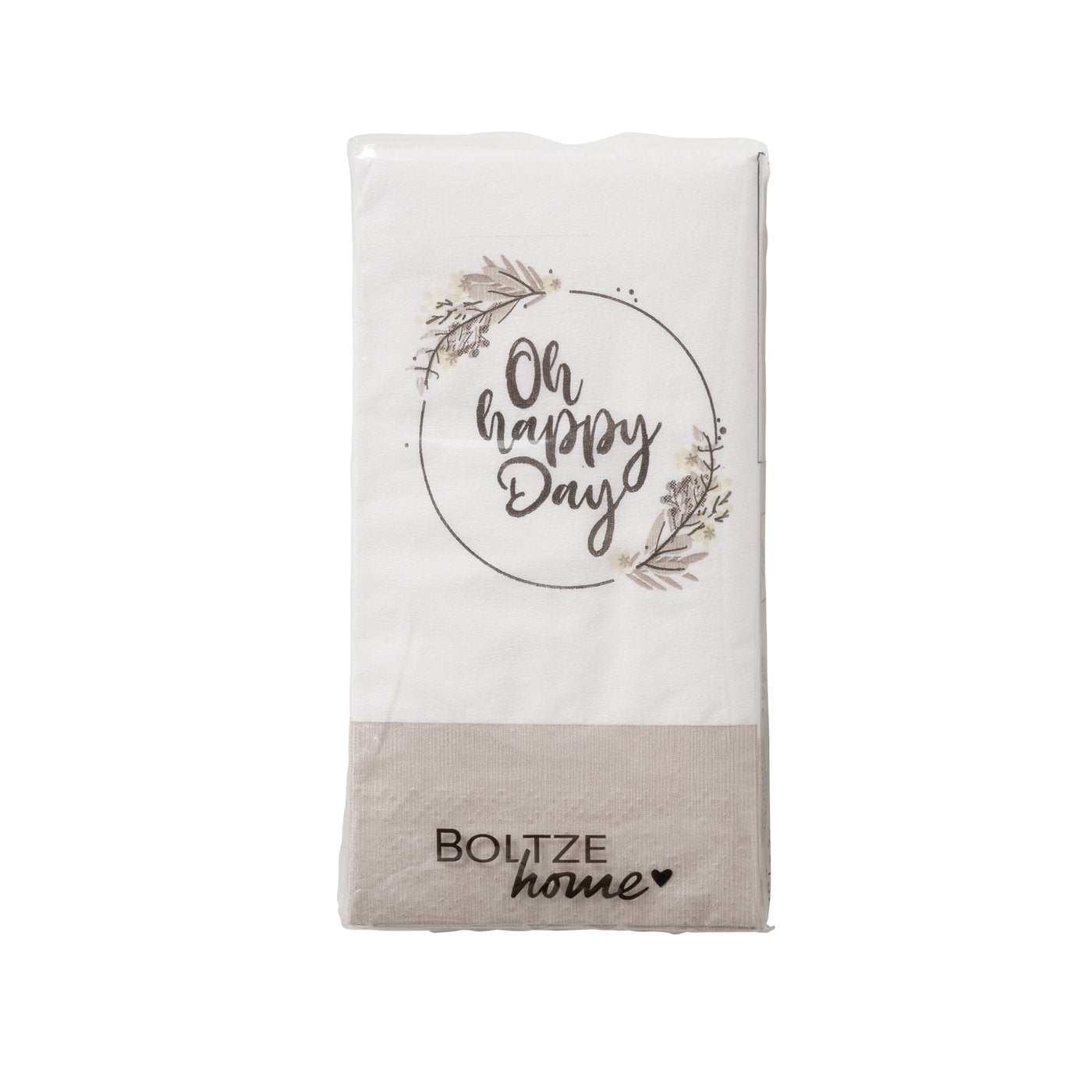 Taschentücher " oh Happy day " 10 Stück von Boltze - Glücklicher Tag