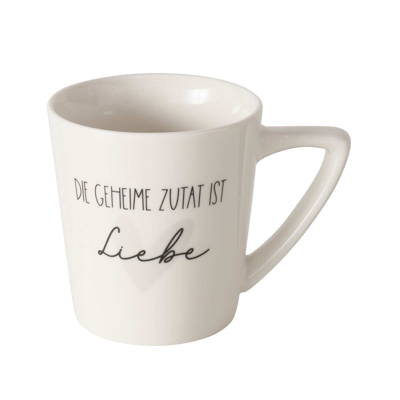 Becher als Geschenkidee "Kaffee ist Liebe/Geheimzutat Liebe" von Boltze