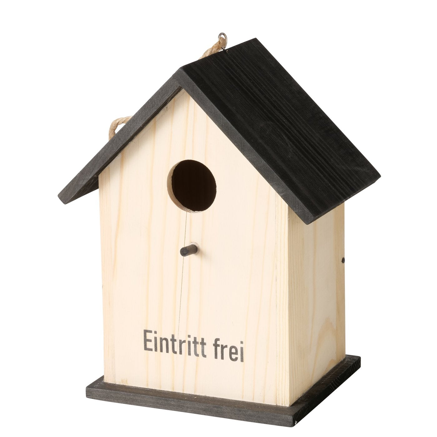 Vogelhaus aus Holz " Eintritt frei / Willkommen " von Boltze Garten Modern