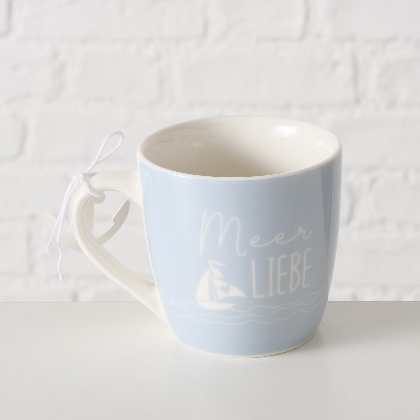 Becher Sailor Meerliebe Strandleben aus Keramik von Boltze - Maritime Becher Geschenkidee
