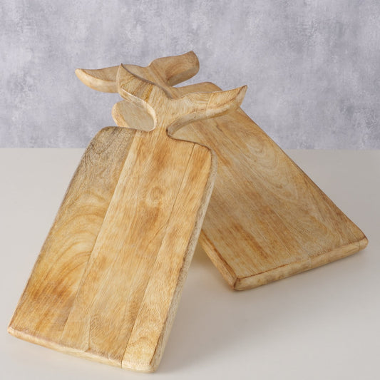 Maritime Schneidebretter aus Holz, 2er-Setpreis Fischform Fisch Bretter Dekoration etc. von Boltze