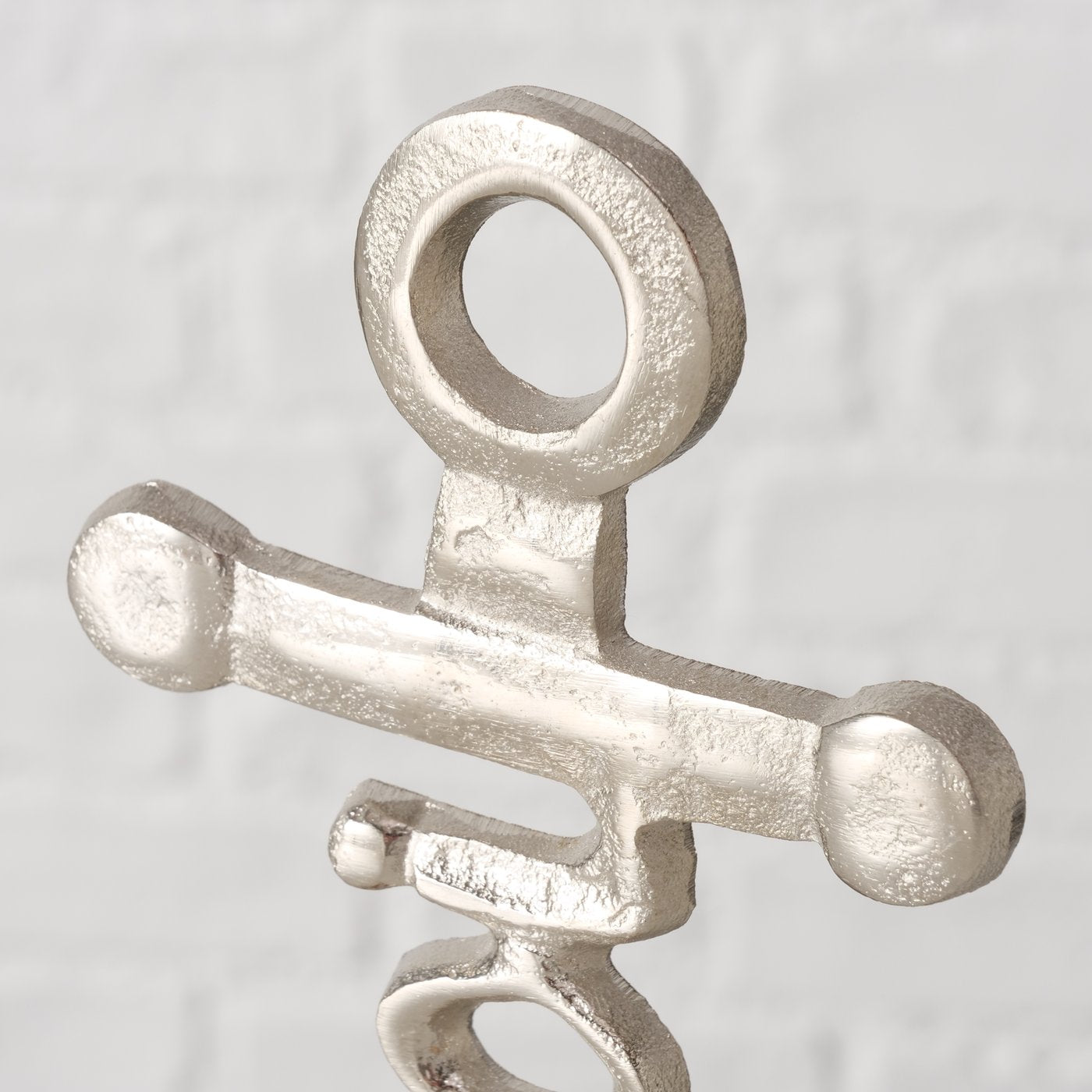 Dekoaufsteller Anker "Ahoi" aus Aluminium und Holz von Boltze