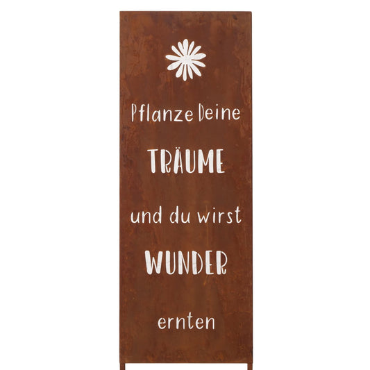 Gartenstab aus Metall "Träume und Wunder" 118 cm von Boltze - Gartendekoration