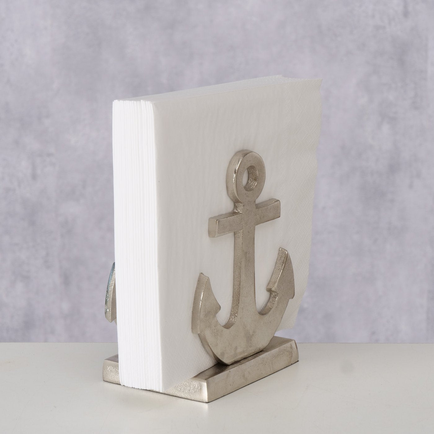 Maritime napkin holder anchor made of aluminum by Boltze - gift idea
